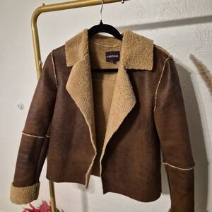 Women's Brown Shearling Jacket